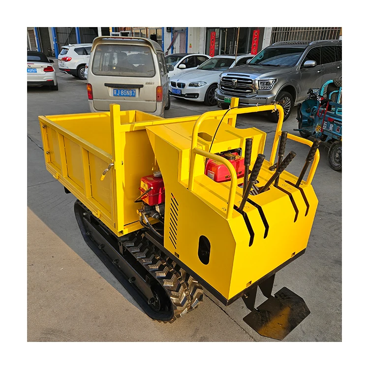 1.5 tons small dump truck Crawler-type dump truck has large horsepower, convenient and energy saving