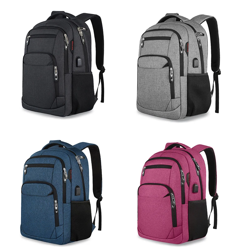 Hot sale USB laptop backpack waterproof men business travel backpack with usb Notebook backpack