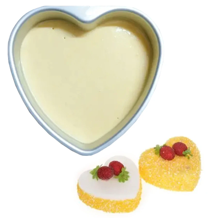 Lovely Heart Shape Fixed Bottom Baking Accessories Tools Set Cake Stencil Mold Decorating Supplies