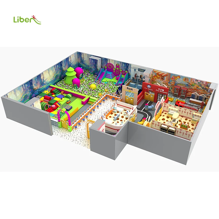 Customized  Liben Playground Entertainment with Ball Pool