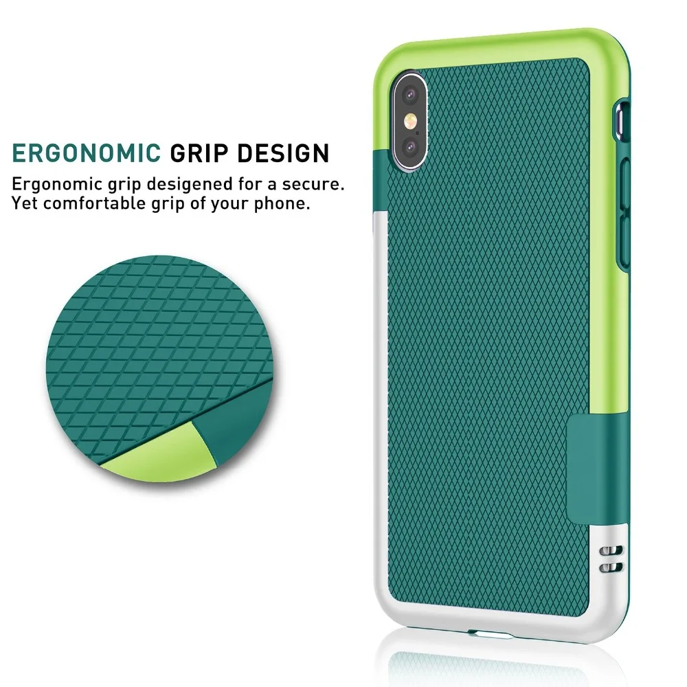 High Quality Contrast Color Design Soft Silicone TPU Phone Case for iPhone