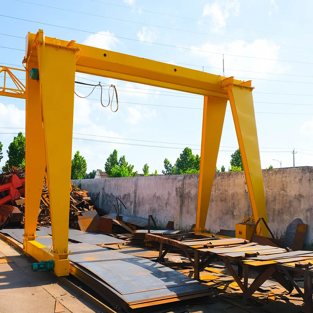 Hot sale single girder travelling manual indoor gantry crane with simple frame