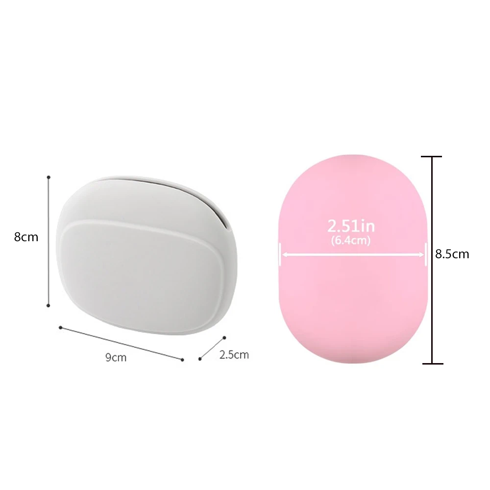 Portable Silicone Earphone Bag Mini Small Earphone Carrying Case Soft Waterproof Silicone Data Cable Storage Bag