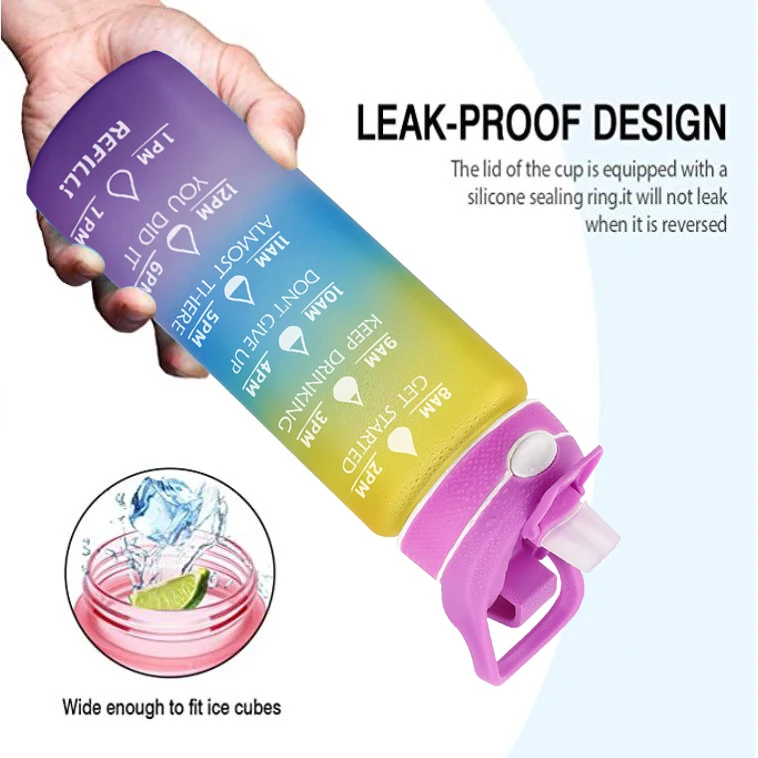 drinking and spraying misting bottle 32oz Time Marker Fast Flow 2 in1 spray sports water bottle for humidification and cooling