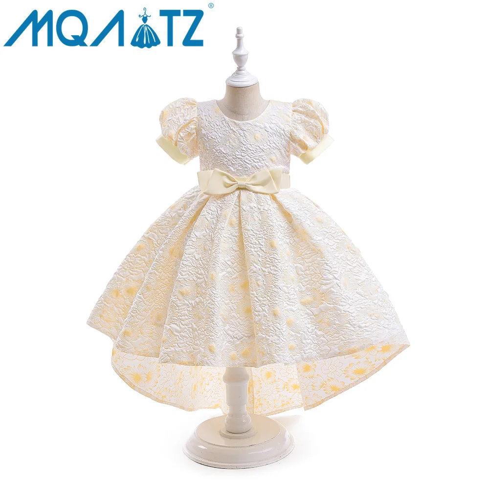 MQATZ Flower Girl Dresses Birthday 7 Years Children Wedding Kids Party Dress For Kids Girls