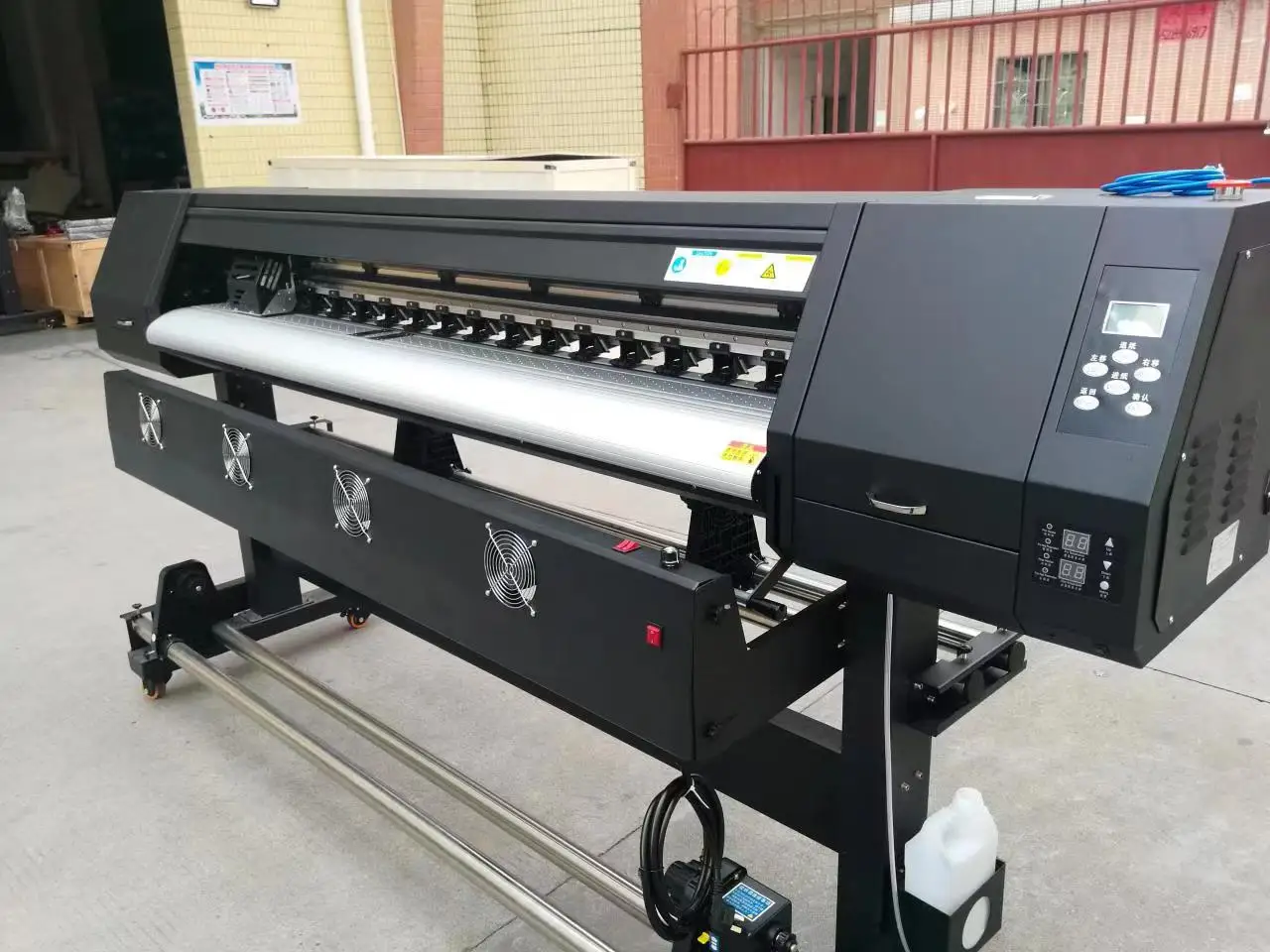 1.6m 1.8m industrial digital large format printer i3200 xp600 head eco solvent printer sticker paper inkjet printer