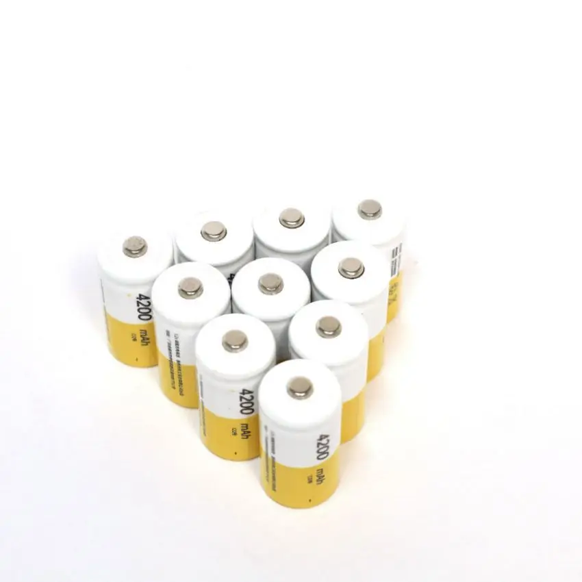 Заводские перезаряжаемые D-элементы 5500 мАч 1 2 В Ni-MH высокой емкости D-размер батареи d Размер 8000 nimh зарядное устройство