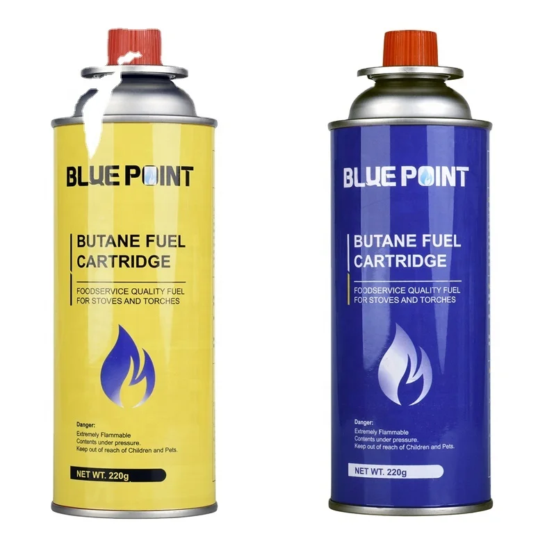 227g Wholesale manufacturer 99% pure Butane Gas Cartridges Portable  mini Camping Stove gas
