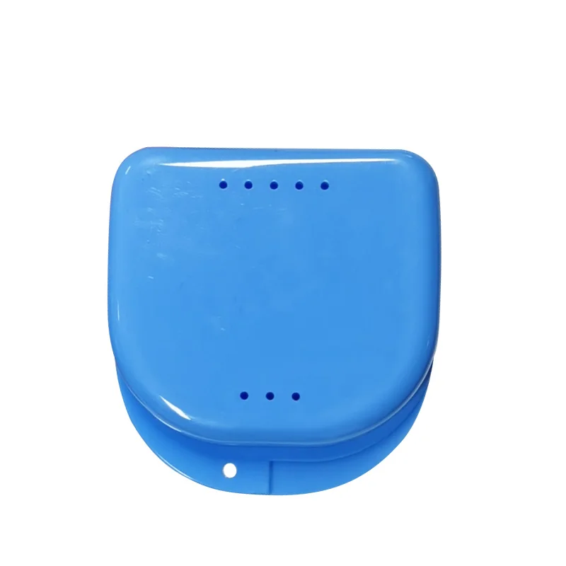 High Quality Dental Supplies White Blue Red Dental Retainer Case Plastic Orthodontic Dental Retainer