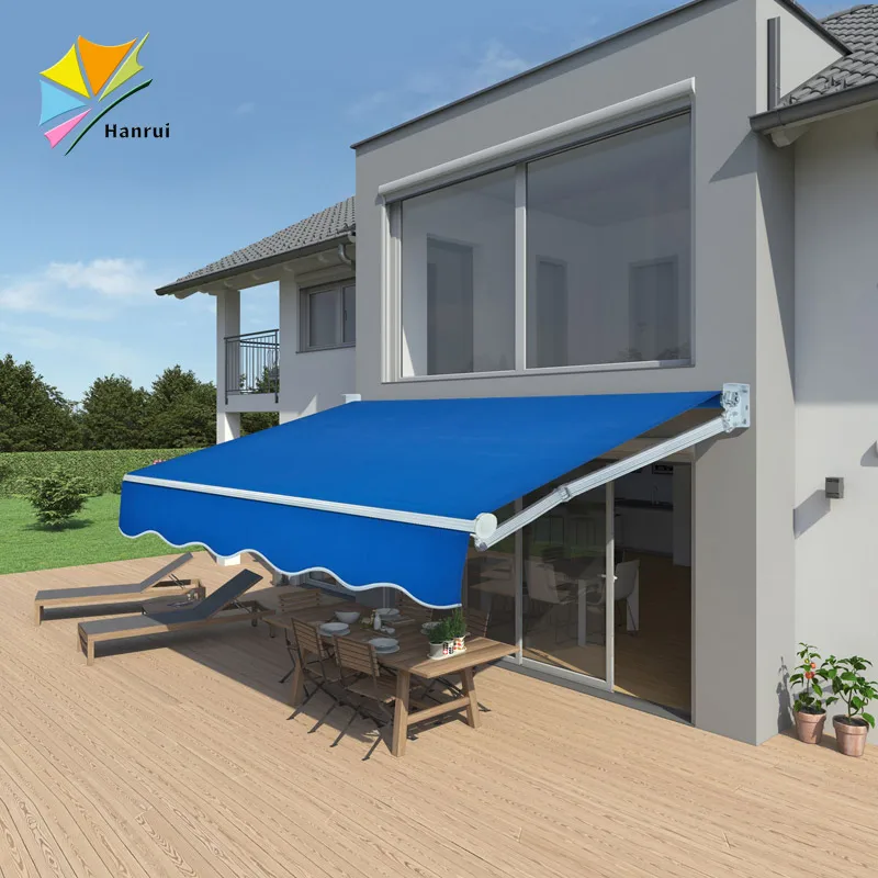 customized Waterproof  Retractable Side Cover Awnings Outdoor uv protective retractable awning for windows