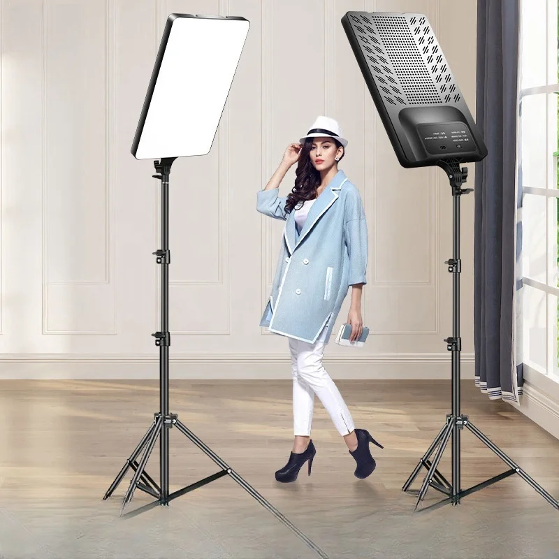 24 inch  LED Video Light With Professional Remote Control Dimmable Panel Lighting Photo Studio Live Photography fill La6/19/