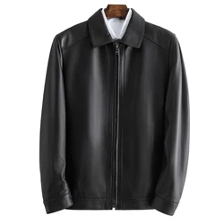 Winter Motorcycle Leather Man Sheepskin Fur Jacket Coat Women Winter Clothing