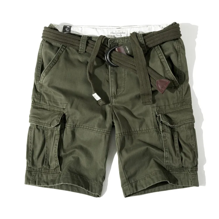 wholesale custom 6 pockets high quality loose fit cargo shorts cotton baggy shorts