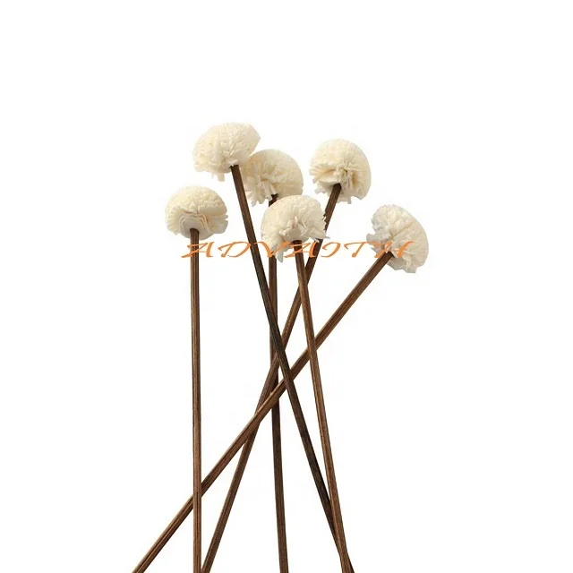 Dried Wood Sola Flower Diffuser Fragrance With Rattan Stick Reed diffuser sola flower with rattan stick