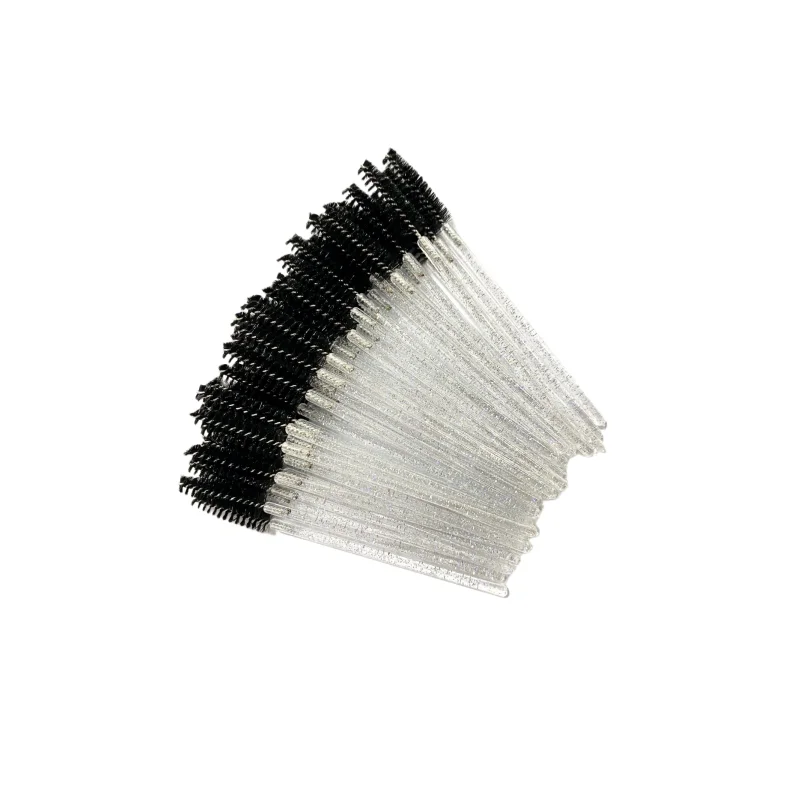 50pcs/bag customizeation transparent rod mascara spoolie for eyelash extension