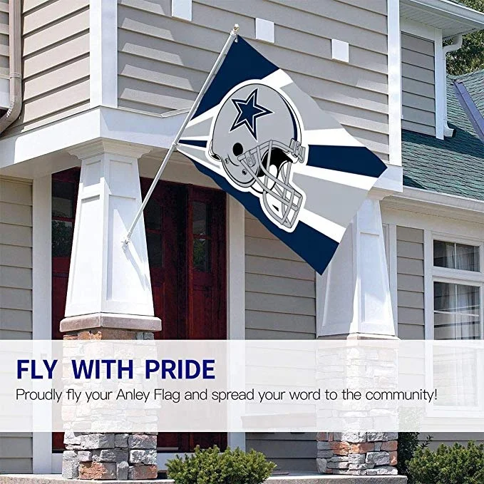 NFL American Football Team Dallas Cowboys Flags Durable 100% Polyester Home House Garden Flag Decor 3x5 Ft