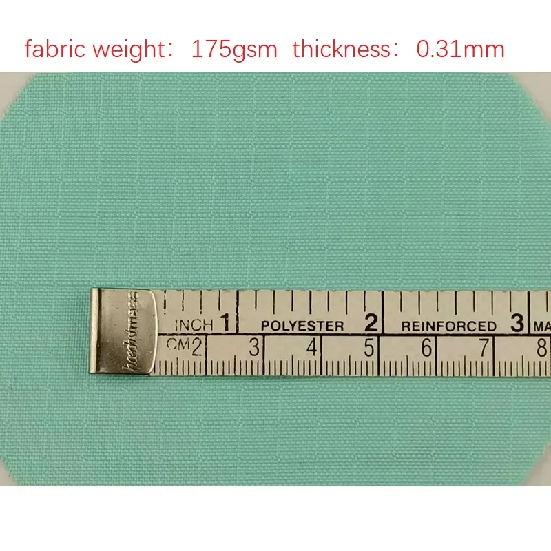 200d Recycled Nylon ribstop fabric 100% nylon Eco friendly waterproof with PU coating for garment  bag