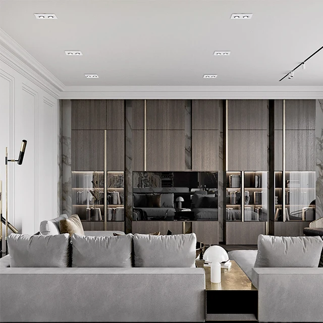 
High Quality Indoor Recessed Lighting Fixture Downlight Moving Head Led Recessed Grille Light 