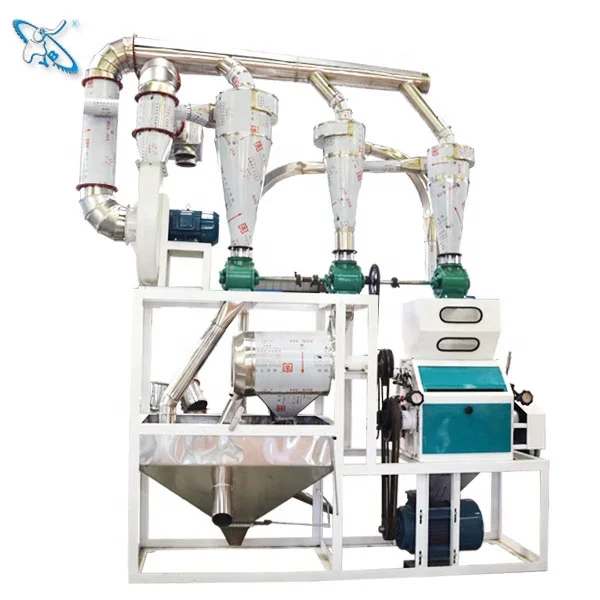 Industry Small Scale Automatic Roller Flour 5 Ton Corn Wheat Flour Mill Maize Milling Machine Price