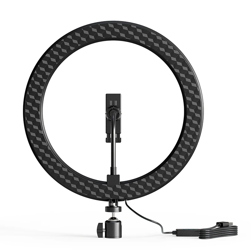 Table Top Dimmable Remote Controlled Photographic Lighting 10 Inch LED Ring Light For Live Broadcast