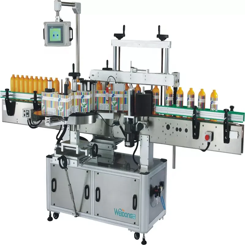 Fully Automatic Bottle Double-sided Labeling Machine For Laundry Detergent and Liquid Soap