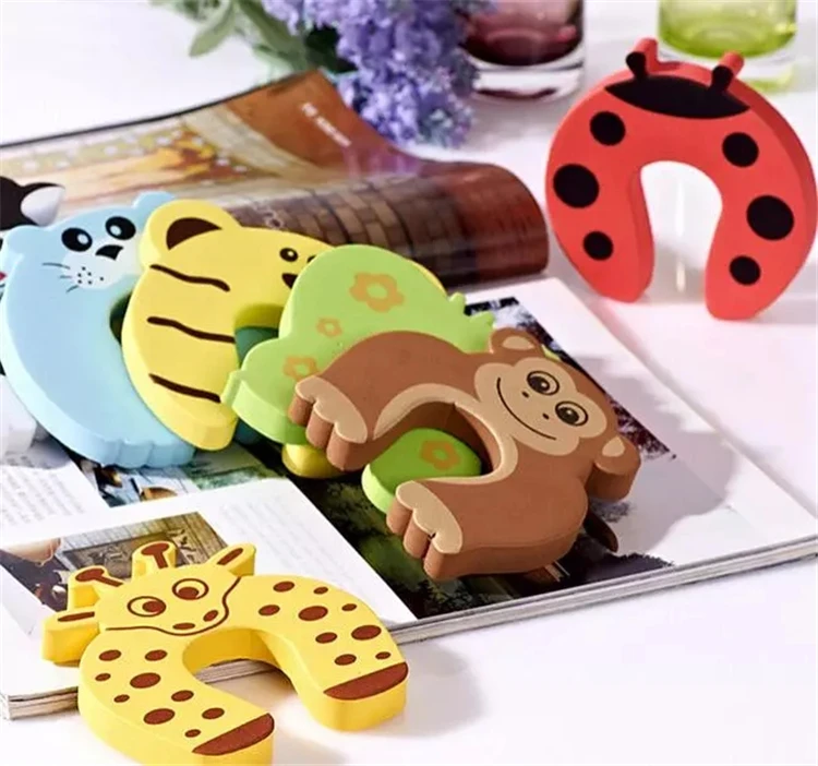 7 Design Child Safety Protection Baby Safety Cute Animal Security Kids Finger Safe Soft Foam Door Stopper