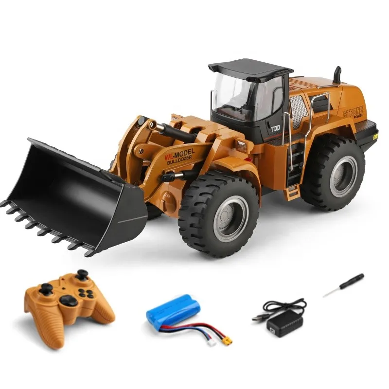 Wltoys 14800 1/14 2 4 г WD Электрический имитационный сплав с дистанционным управлением Инженерная модель игрушечный бульдозер игрушки для мальчиков на радиоуправлении