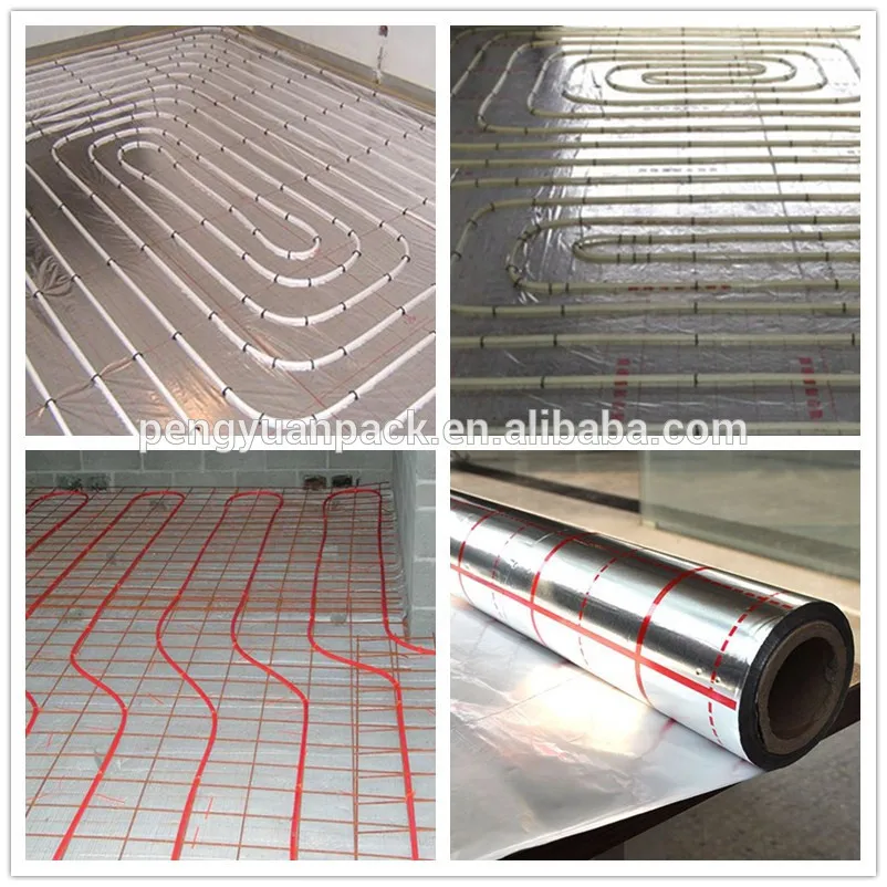 20-200um MPET + PE OPP/PVC.MPET алюминиевая теплоизоляционная пленка для пола