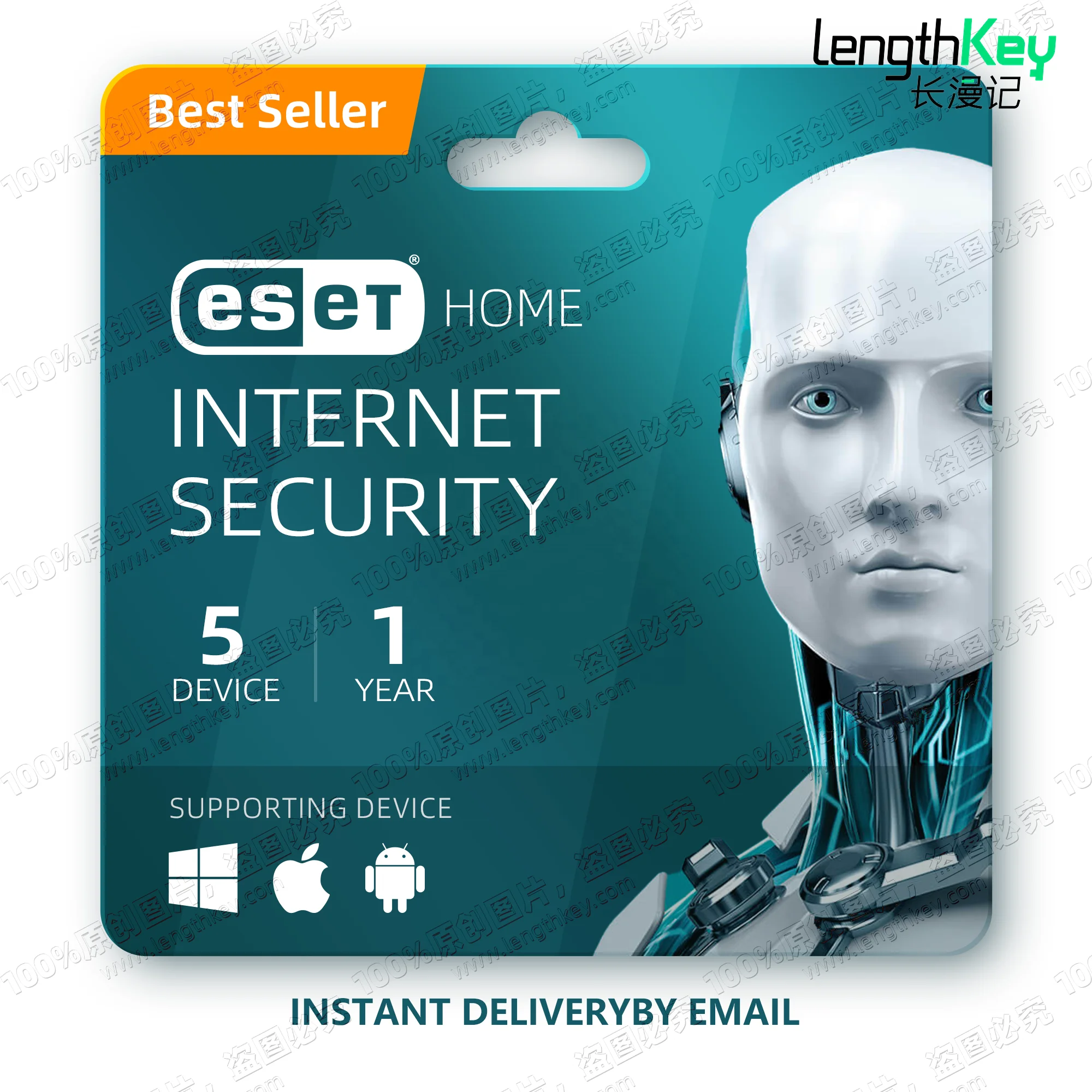 24/7 Online Genuine License ESET Internet Security Key 5 Device 1 Year Privacy Protection Antivirus Software Nod32 AntiVirus