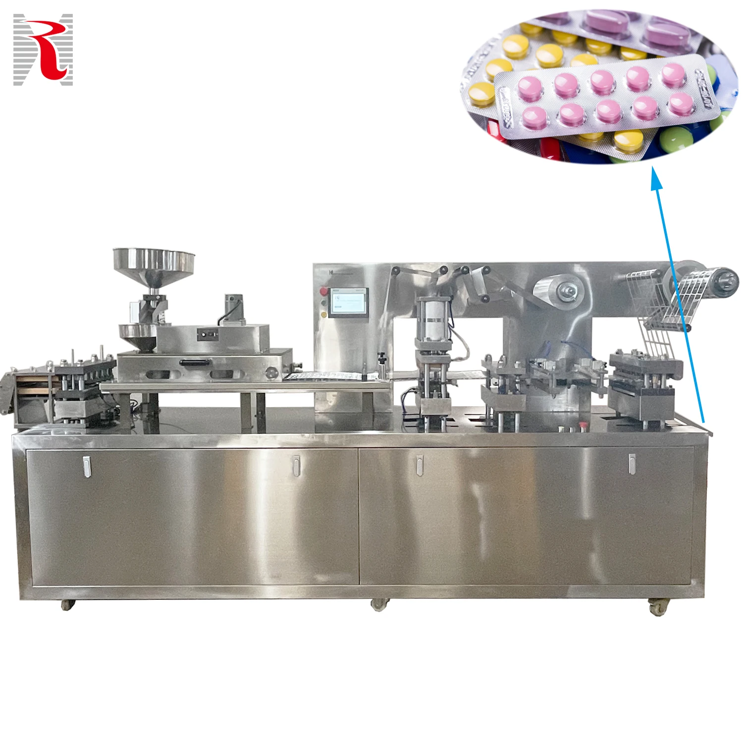DPP-250 auto supplements thermoforming blister packaging packing machine for pill tablet packing