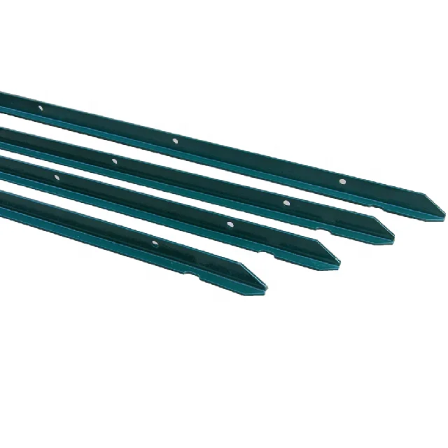 8ft painted T post for deer fence, field fence/ T bar field fence post for farm fence/T metal pickets