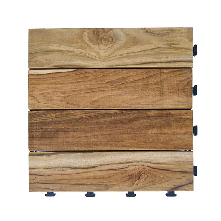 
Natural Teak hard wood ipe deck, wooden flooring solid wood interlocking tiles 