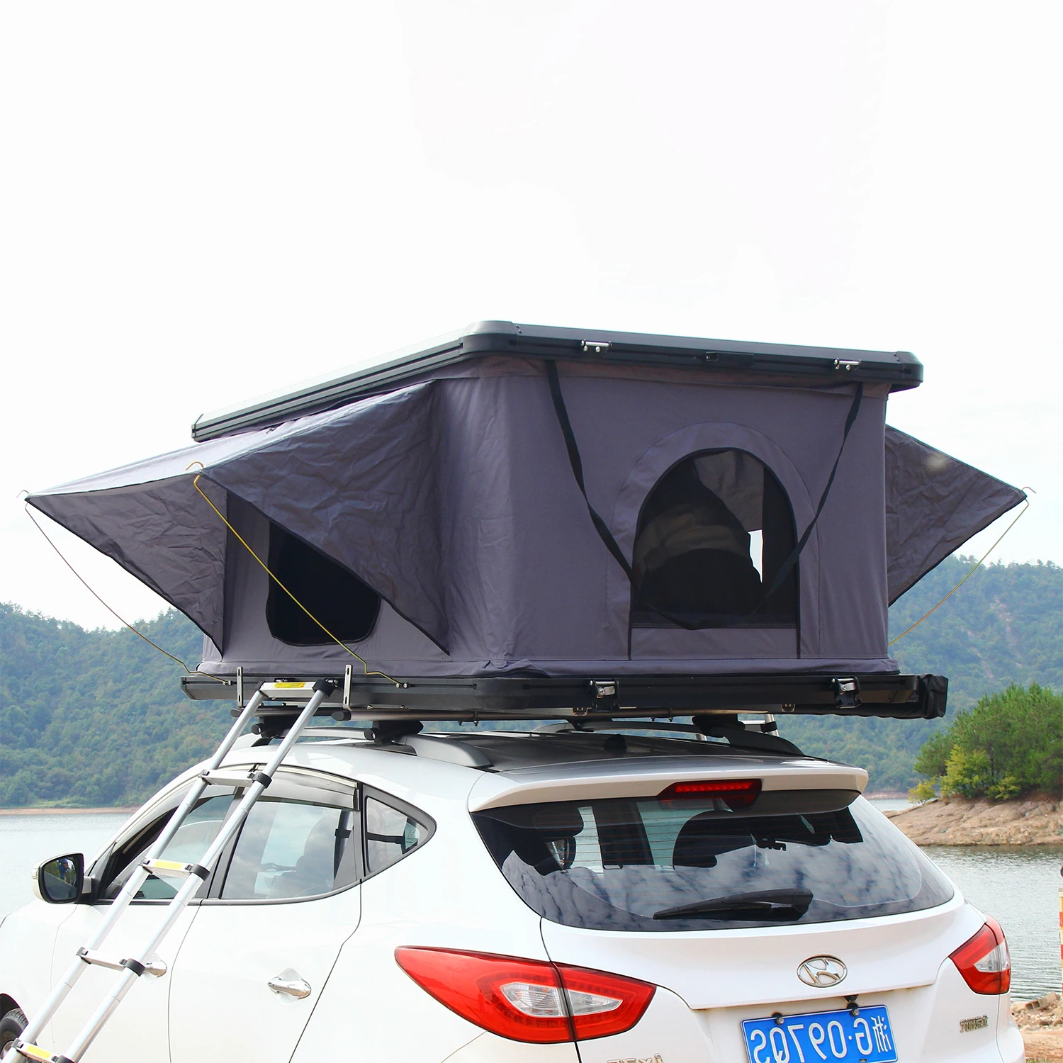 4 Person Camping Hardshell Triangle Aluminium Inflatable Top Insulated Lightweight Top Car Roof Top Tents For Sale