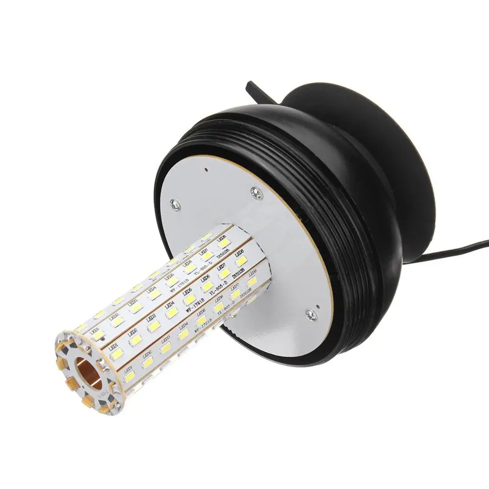 DC12V 24V MAGNETIC MOUNT 80 LED EMERGENCY TRUCK BEACON WARING LAMP