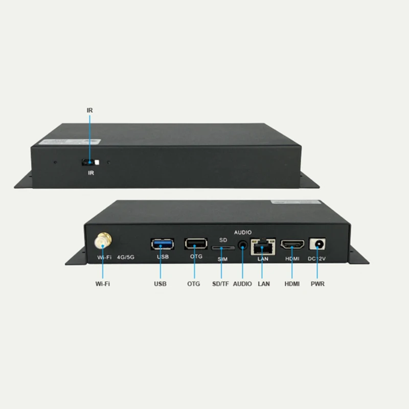 1080P 4K Metal Case Advertising Media Tv Player Android Digital Signage Digital Media Player Box With Free CMS Software