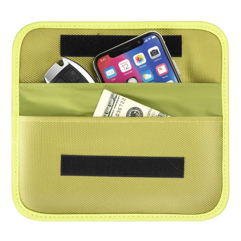 RFID Anti Hacking Cell Phone Bag Simple Safe Card Mobile Phone Wallet For Women Men