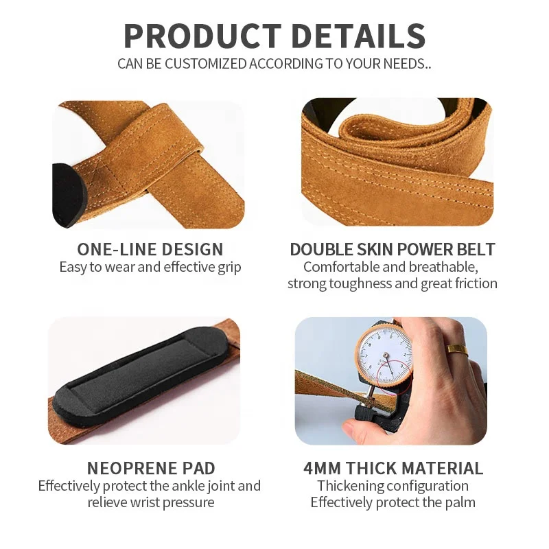 Wholesale Weight Lifting Wrist Strap heavy Weight Weightlifting Training Wrist Support Braces Wraps Belt