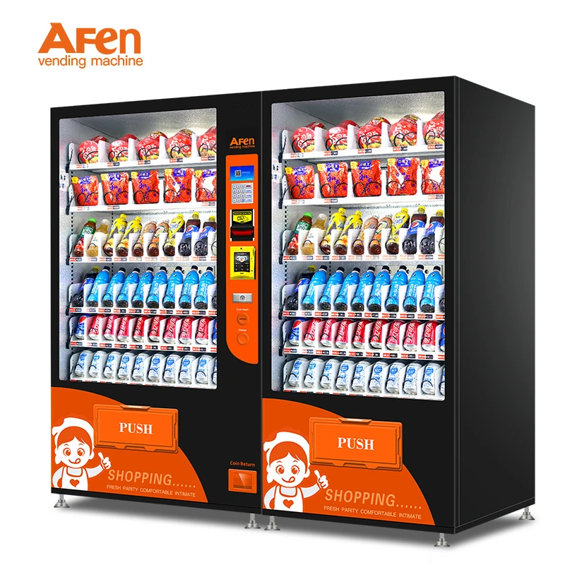 Af-60 Large Capacity Automated Cold Water Bottled Water Coin Operated Vending Machines For Sale