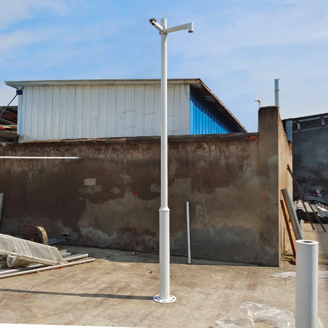 Street camera Pole 6m 8m 12m CCTV Outdoor Highway Telescopic