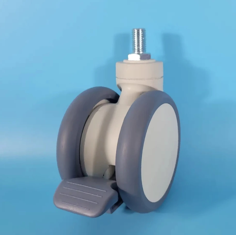 Medical 125mm double-sided bearing wheel high quality operating table caster Hospital bed double-sided caster operating bed