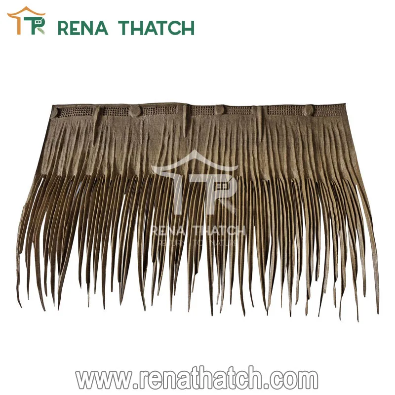 Synthetic palapa palm thatch roof artificial synthetic tiki thatch beach umbrella thatch techo de paja sintetica