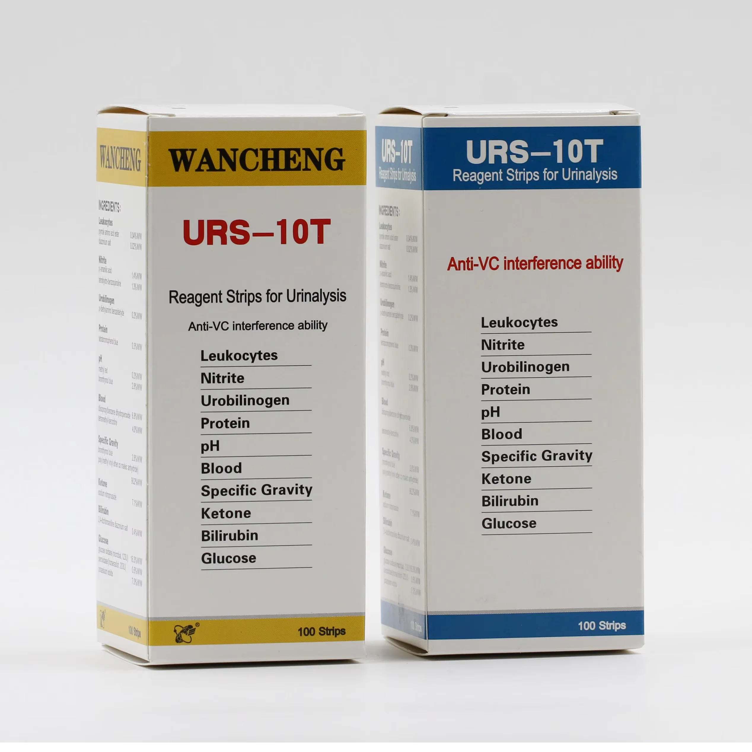 Portable URS-1G high quality urine test strip urinalysis test strip Glucose urine test strips