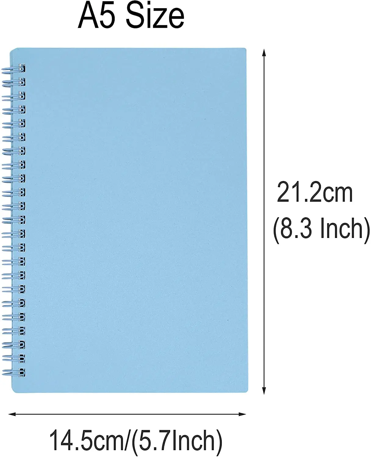 Custom print art paper hard cover spiral binding journal coil notebook A5 cheap