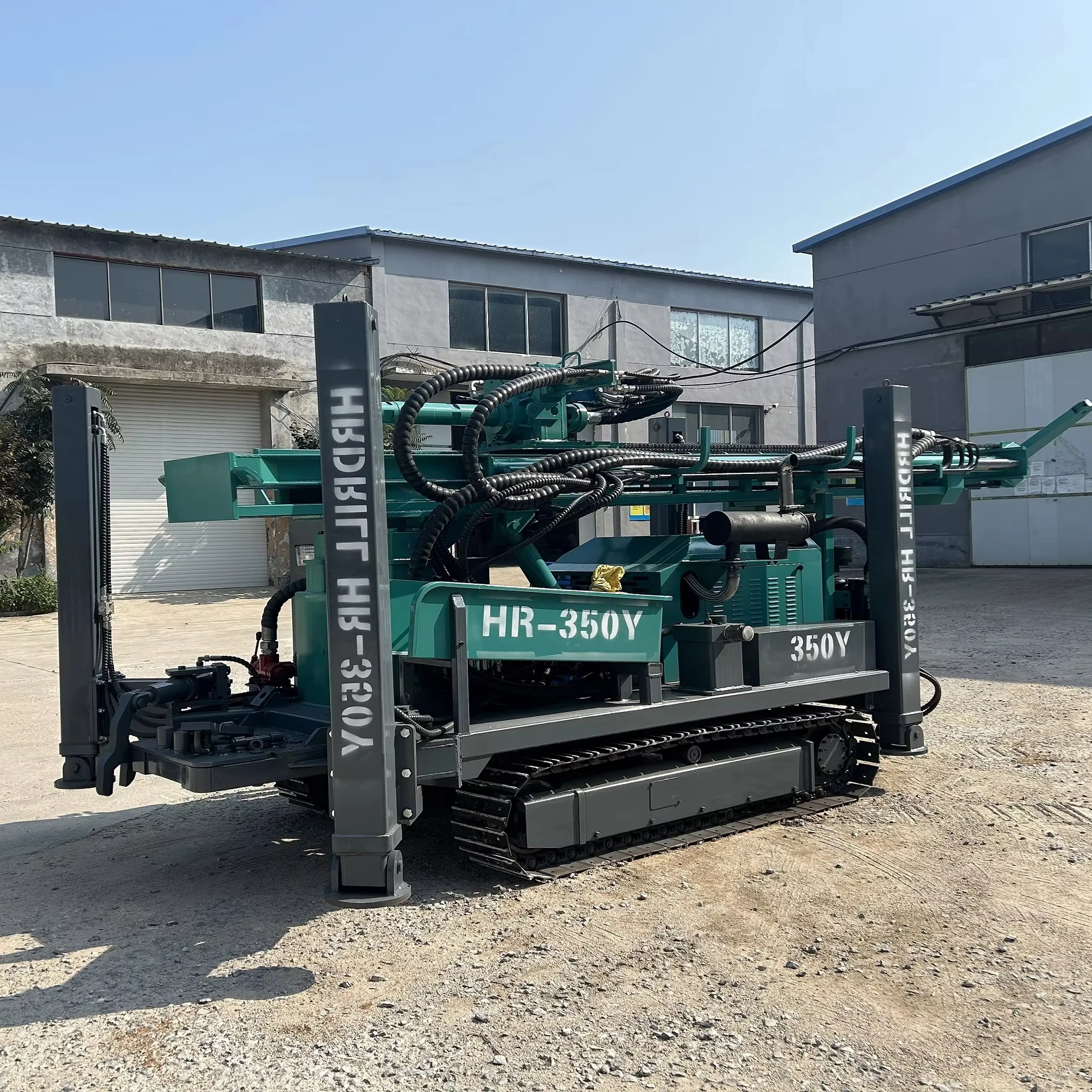 High quality 350m water well drilling rig crawler hydraulic drilling rig exploration drilling rig