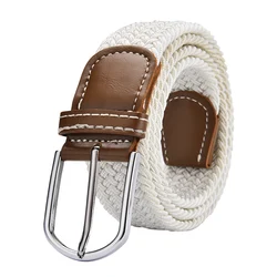 Заводская распродажа, эластичный плетеный модный эластичный тканый ремень, индивидуальный дизайн, Холщовый тканый ремень для мужчин и женщин