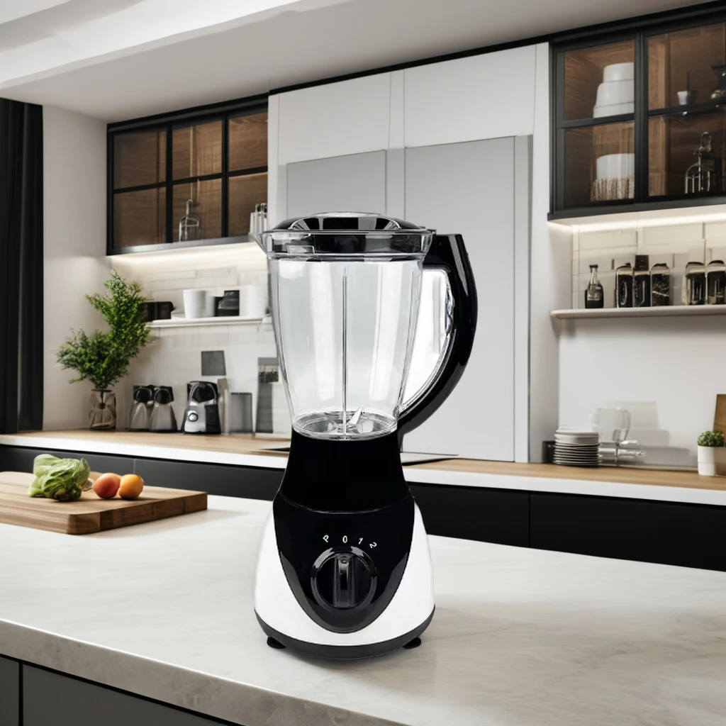 2 In 1 4 Speeds 1.5L Plastic Jar High Quality Electric Blender Table Blender Multifunctional Blender