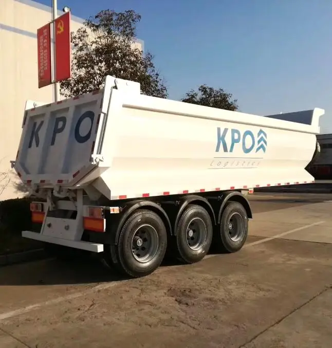  Hot sale Factory Price 3 Axle 40 tons rear Tipper Trailer side dump For