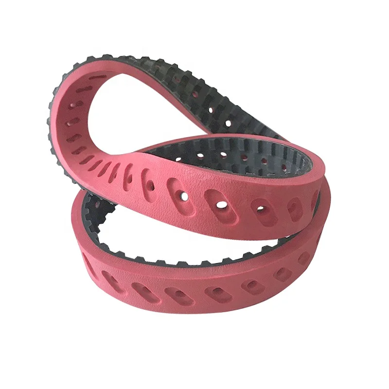 Vacuum Pulling Film rubber  belt Red Rubber Hole Belt