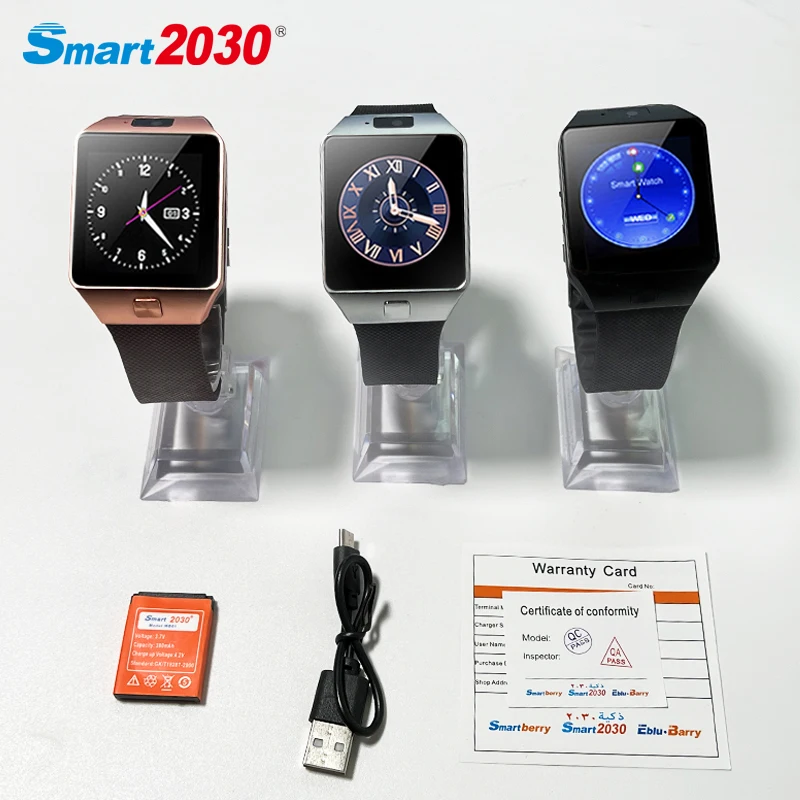 Smart2030 Dz 09 Smart Watch Dz09 With Camera Wrist Smartwatch Support Sim Card W007 B701