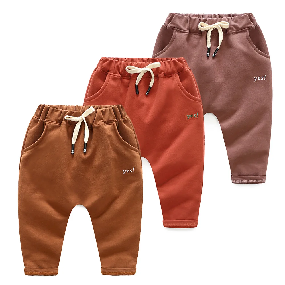 
Hot Selling Autumn Kid Boy Clothing Frock Design Jogger Pants Of Child Clothes 